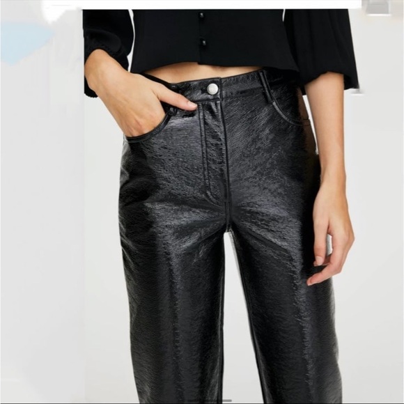 Aritzia Wilfred Melina Vegan Leather Pants - Picture 2 of 9